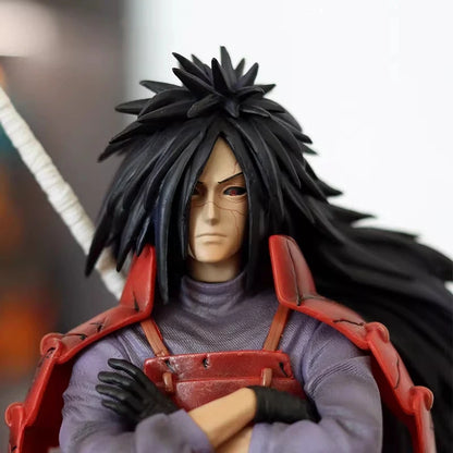 Statua di figura d'azione Naruto Uchiha Madara GK CW Gatekeeper da 25cm/42cm, figura in PVC luminosa, decorazione da scrivania, regalo per ragazzi