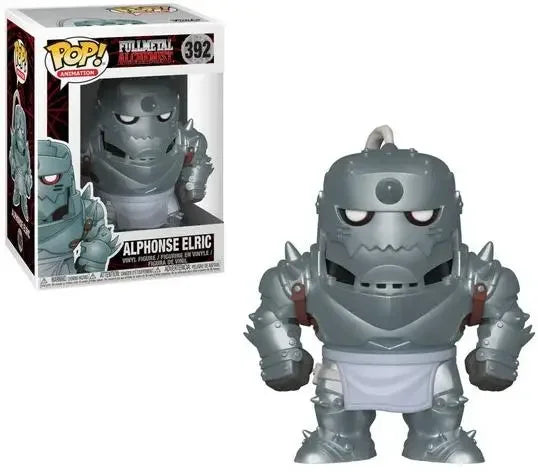 Funko POP di Edward e Alphonse Elric degli Alchimisti, figure in vinile con dettagli colorati e stile caratteristico, ottima per collezionisti.