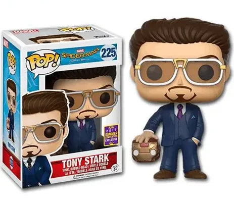 Funko Pop di Spider-Man Tony Stark edizione limitata, figura collezione Otaku Family Store Online, dettagliata e colorata.