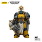 Figura d'azione Warhammer 30K Imperial Fists Legion Praetor in armatura Tartaros Terminator, dettagliata e dinamica.