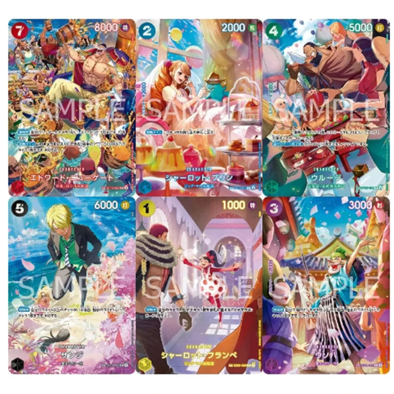 Pacchetto di carte del gioco One Piece Card Game Royal Bloodline Booster Pack, Edizione Giapponese, con carte colorate e illustrazioni dettagliate.