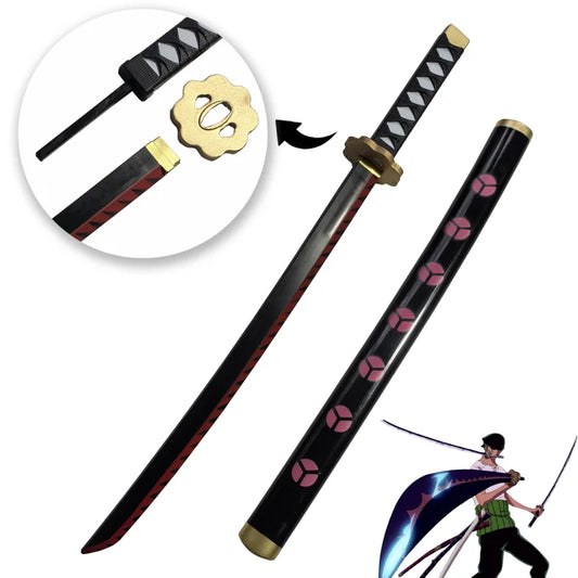 Costume cosplay One Piece con spade e spade di 72 cm, accessorio per cosplay di Otaku Family Store Online