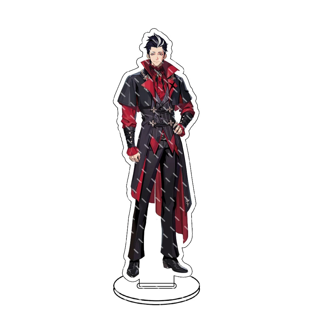 Supporto acrilico Solo Leveling Sung Jin-Woo, gadget collezionabile di Otaku Family Store, con immagine dettagliata del personaggio.