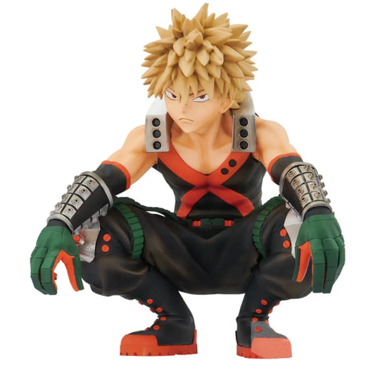 Action figure di Midoriya Izuku, Todoroki Shouto e Bakugou Katsuki da My Hero Academia, figura anime dettagliata e colorata.