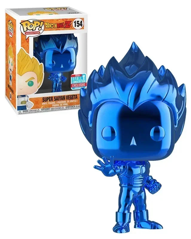 Funko POP Dragon Ball Z: Super Saiyan Goku, Vegeta, Trunks e Krillin, figure in stile cartone animato, dettagli colorati e vivaci
