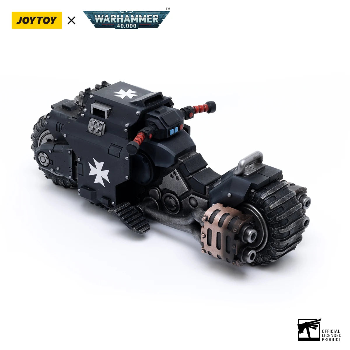 Miniatura di un'azione figura di Warhammer Brother Valtus – Black Templars Outriders, modello 1/18, prodotto da Otaku Family Store.
