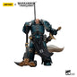 Miniatura Otaku Family Store: Praetor dell'Alpha Legion Warhammer 40K con spada energetica Harrowmaster, dettagliata e colorata