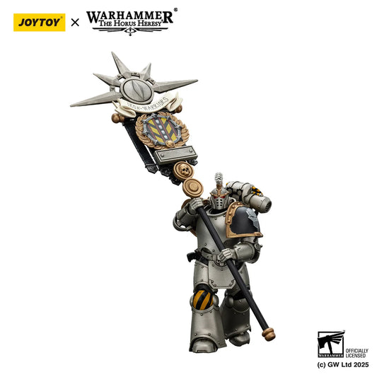 Action figure Warhammer 40K Iron Warriors MKVI Tactical Command Squad Chosen, modello in scala 1/18 con dettagli intricati