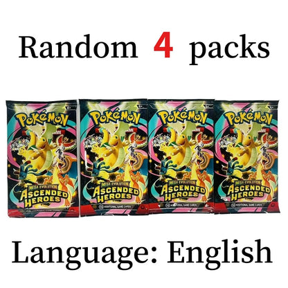 Scatola di carte Pokémon TCG Booster Box Mega Evolution, Phantasmal Flames, Ascended Heroes con buste e pacchetti casuali.