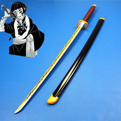 Katana da cosplay Demon Slayer di Otaku Family Store, lama lunga 41 pollici, perfetta per cosplay anime e ninja.