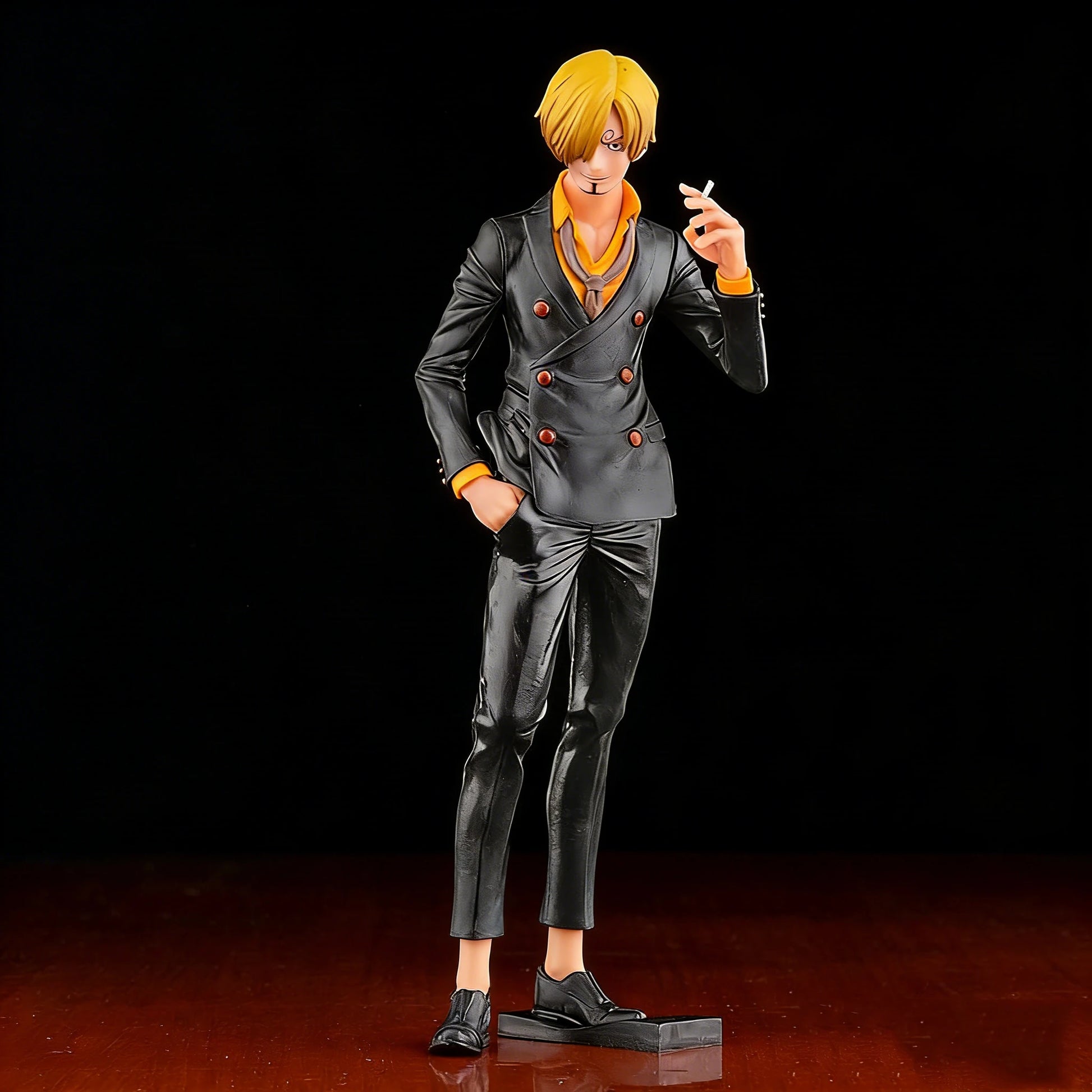 Figura d'azione Vinsmoke Sanji One Piece Grandista PVC 27 cm senza scatola, dettaglio del personaggio in posa.