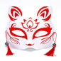 Maschera leggera da cosplay con volto di volpe, accessorio per costume, mascherata per Halloween, con dettagli realistici e colori vivaci