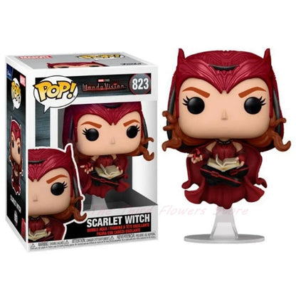Funko Pop Doctor Strange e Scarlet Witch Multiverse of Madness edizione limitata, figura in vinile, dettagliata e colorata.