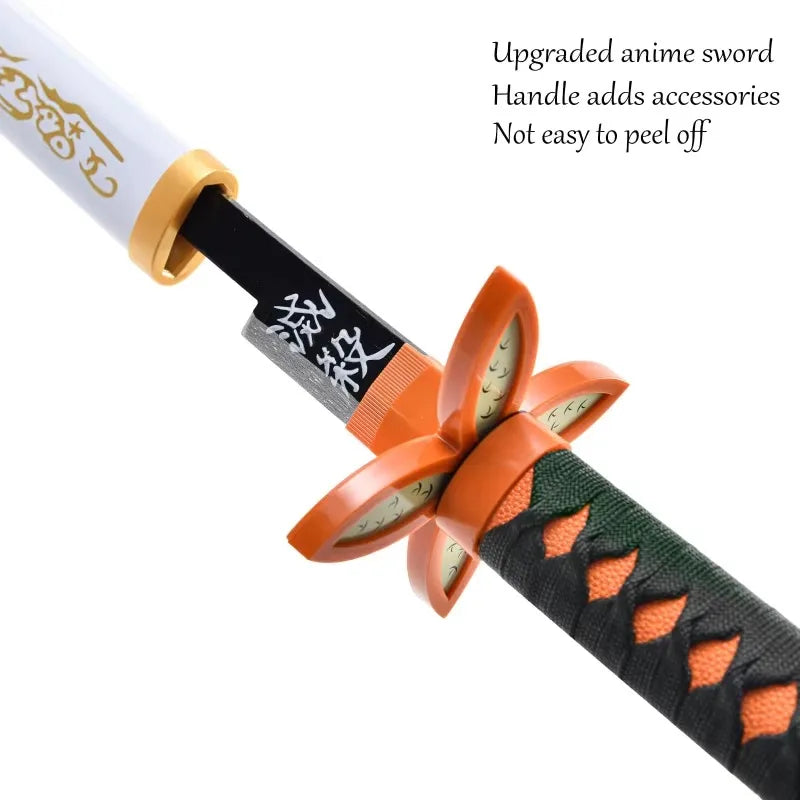Katana cosplay Demon Slayer da 41 pollici, lama in stile ninja anime, manico dettagliato, perfetta per costumi anime e cosplay.