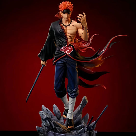 Figura d'azione Shinra Tensei di Pain, personaggio dell'Akatsuki, con dettagli accurati e postura dinamica.