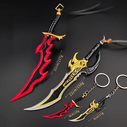 Portachiavi spada "Knight Killer" di Solo Leveling, gadget Otaku Family Store, dettagli realistici e finitura accurata