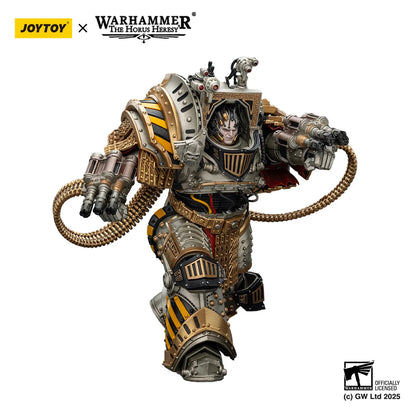 Figura d'azione Warhammer JoyToy Perturabo, Primarch dei Guerrieri di Ferro, 1/18, dettagliata e realistica.