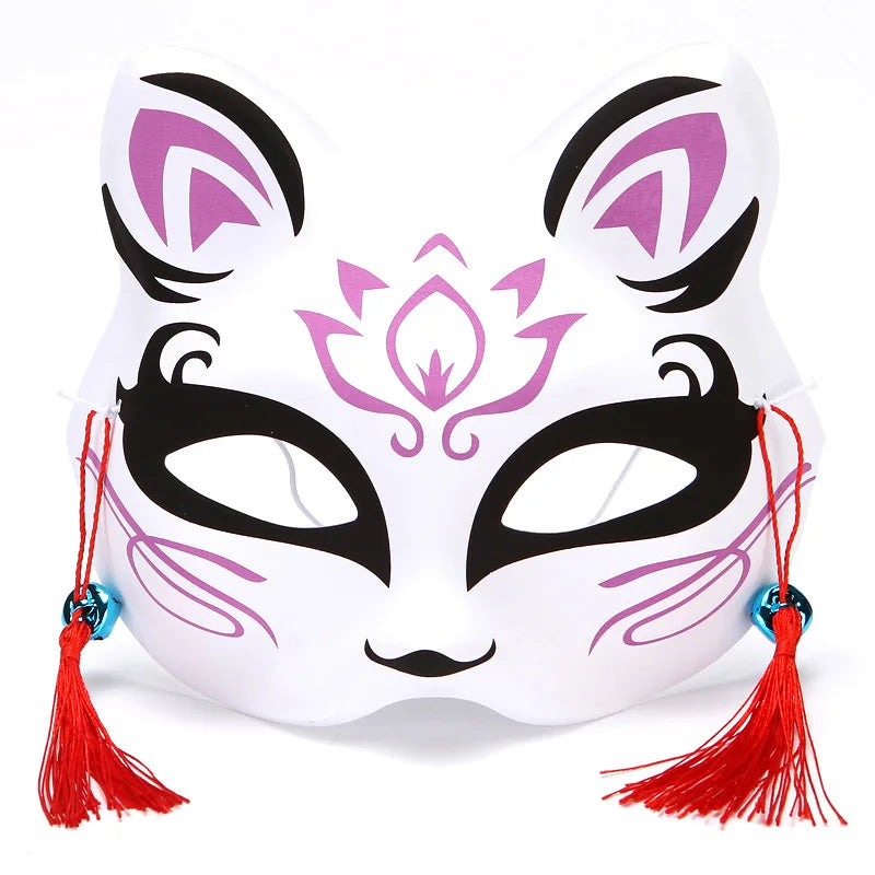 Maschera leggera in stile volpe, mascherina cosplay animale, copricapo per Halloween e feste, accessorio per costume Otaku Family Store