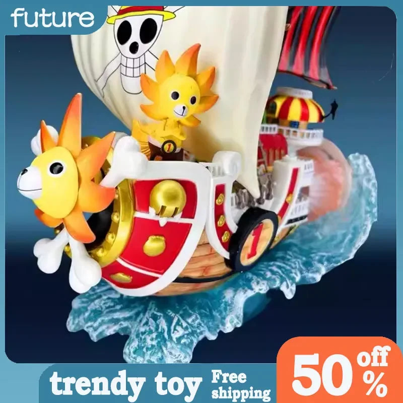 Figura d'azione One Piece Thousand Sunny Ship Wano Country, decor da scrivania per fan anime, Otaku Family Store Online