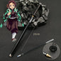 Penna gel con stile anime Demon Slayer, modello giapponese con refil nero da 0,5mm, gadget cosplay spada per studenti e collezionisti