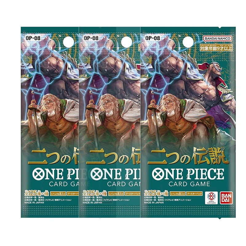 Pacchetto di carte da gioco One Piece Booster Pack OP01-OP12 di Bandai, con carte collezionabili di Otaku Family Store.