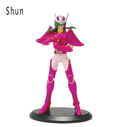 Figura d'azione della collezione Anime Phoenix Ikki Hyoga Seiya Shiryu, personaggi iconici di Saint Seiya in dettaglio.