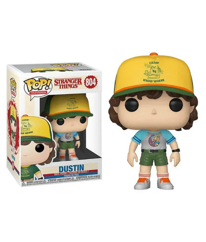 Funkopop Stranger Series #1462 Eddie, Dustin, Steve, Robin e Eleven da vinyl, personaggi della serie Stranger Things, stile collezione.