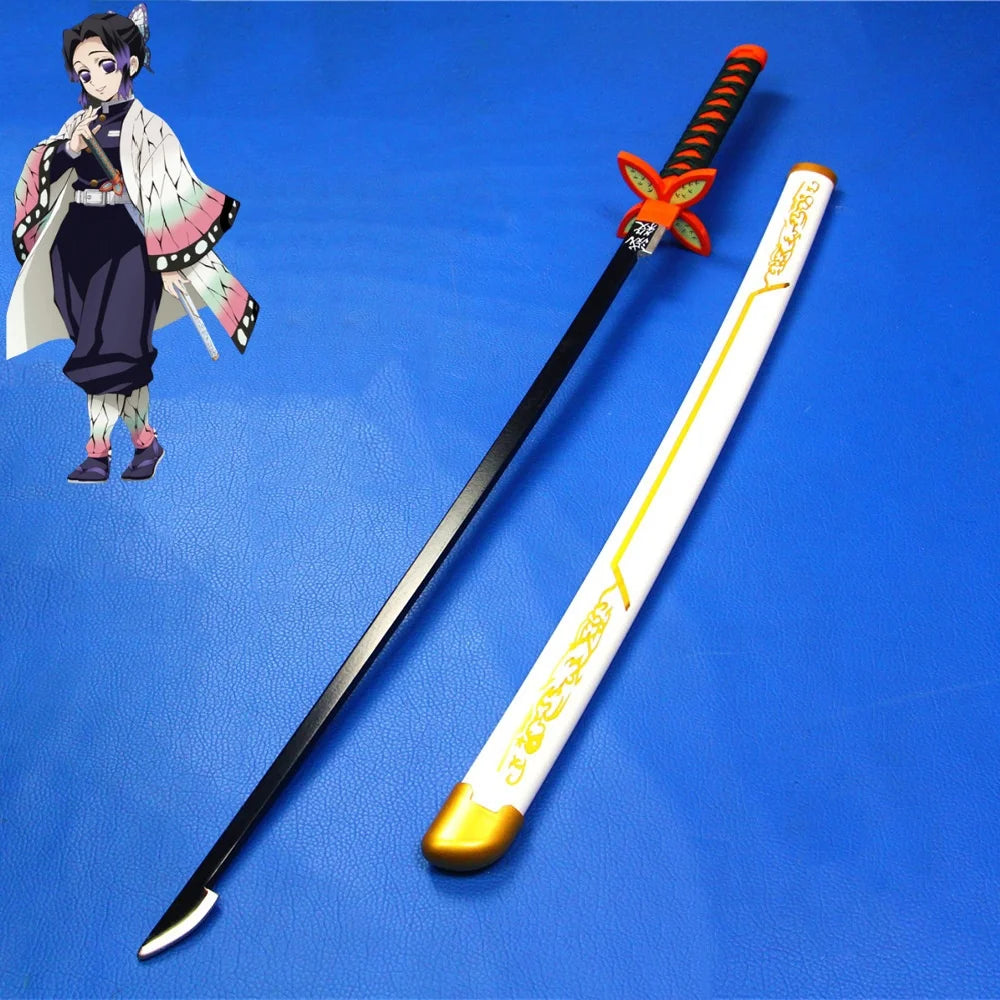 Katana da cosplay Demon Slayer di 41 pollici, spada anime ninja con dettaglio realistico, perfetta per cosplay e collezionismo.