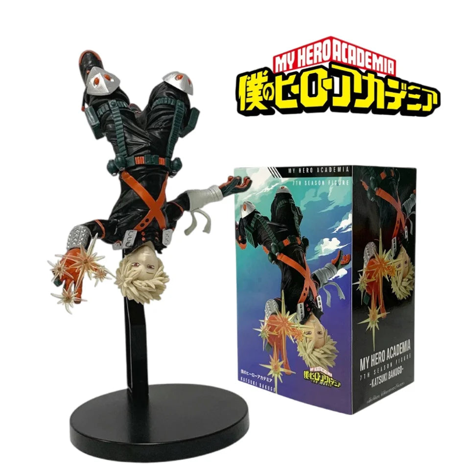 Figura d'azione di Bakugou Katsuki da My Hero Academia, modello in PVC, decorativa e da collezione, perfetta come regalo natalizio.