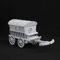 Carrozza in miniatura RPG 28mm, accessorio per scenari da gioco di ruolo, decorativo e da collezione, dettagli realistici.