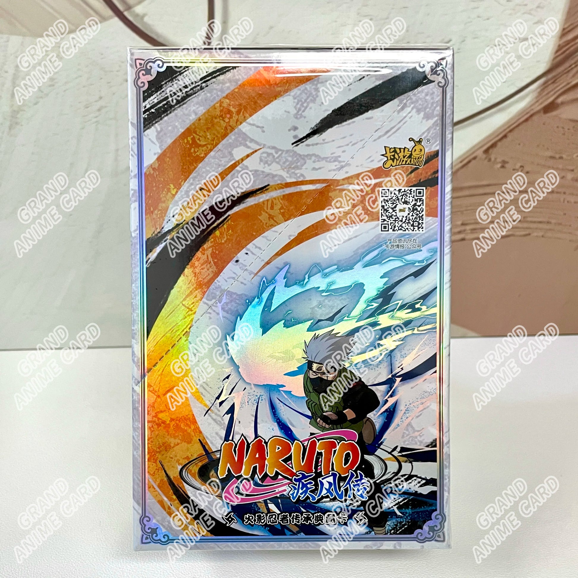 Scatola di carte Naruto KAYOU della collezione Booster Box T2W9 / T4W8 con illustrazioni di personaggi Naruto giapponesi