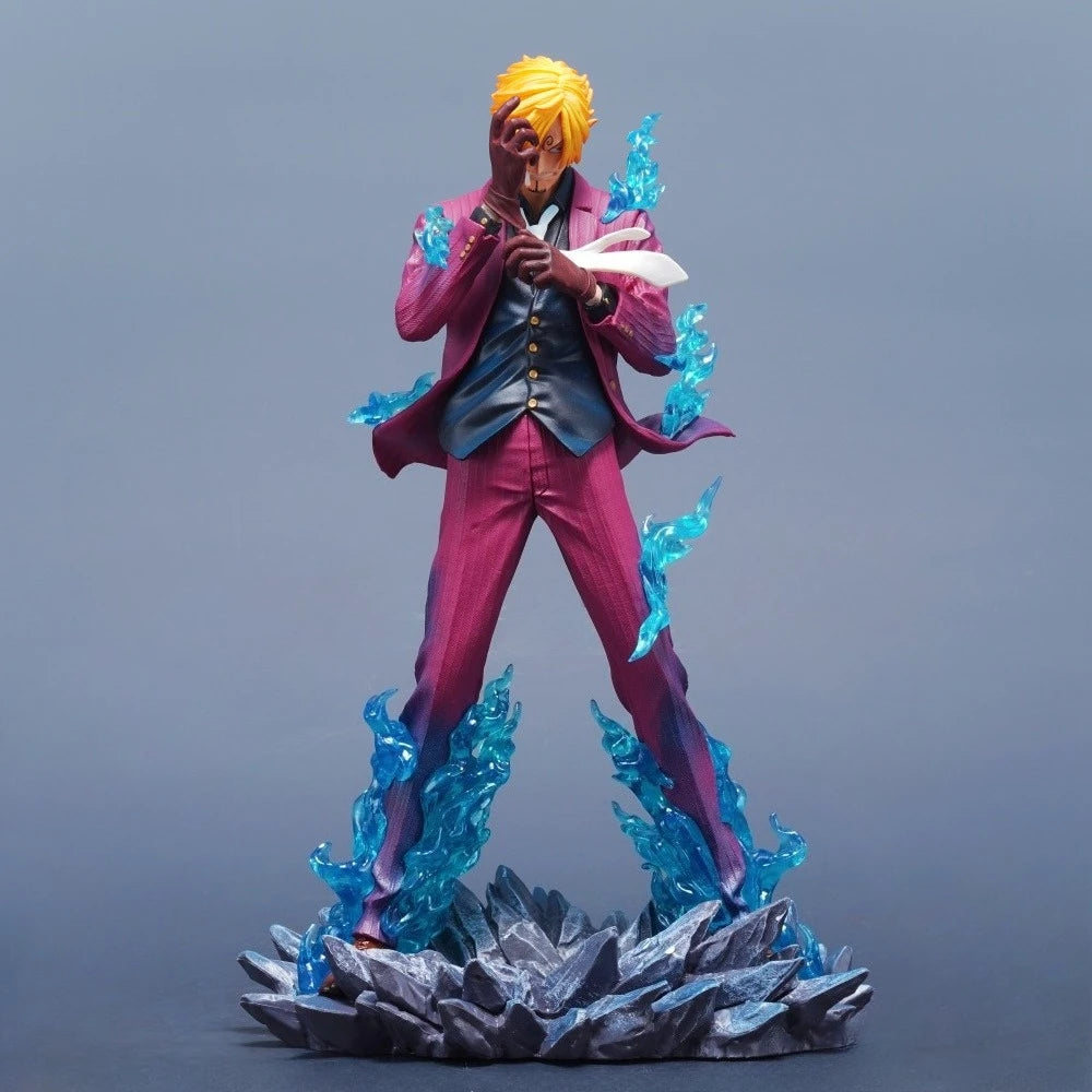 Figura action Sanji di One Piece, 25cm, in PVC, statua da collezione, decorazione desktop, giocattolo regalo Otaku Family Store