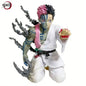 Figura action Akaza Hakuji Demon Slayer, modello in PVC di 14cm, rappresenta un personaggio anime, dettagliata e colorata.