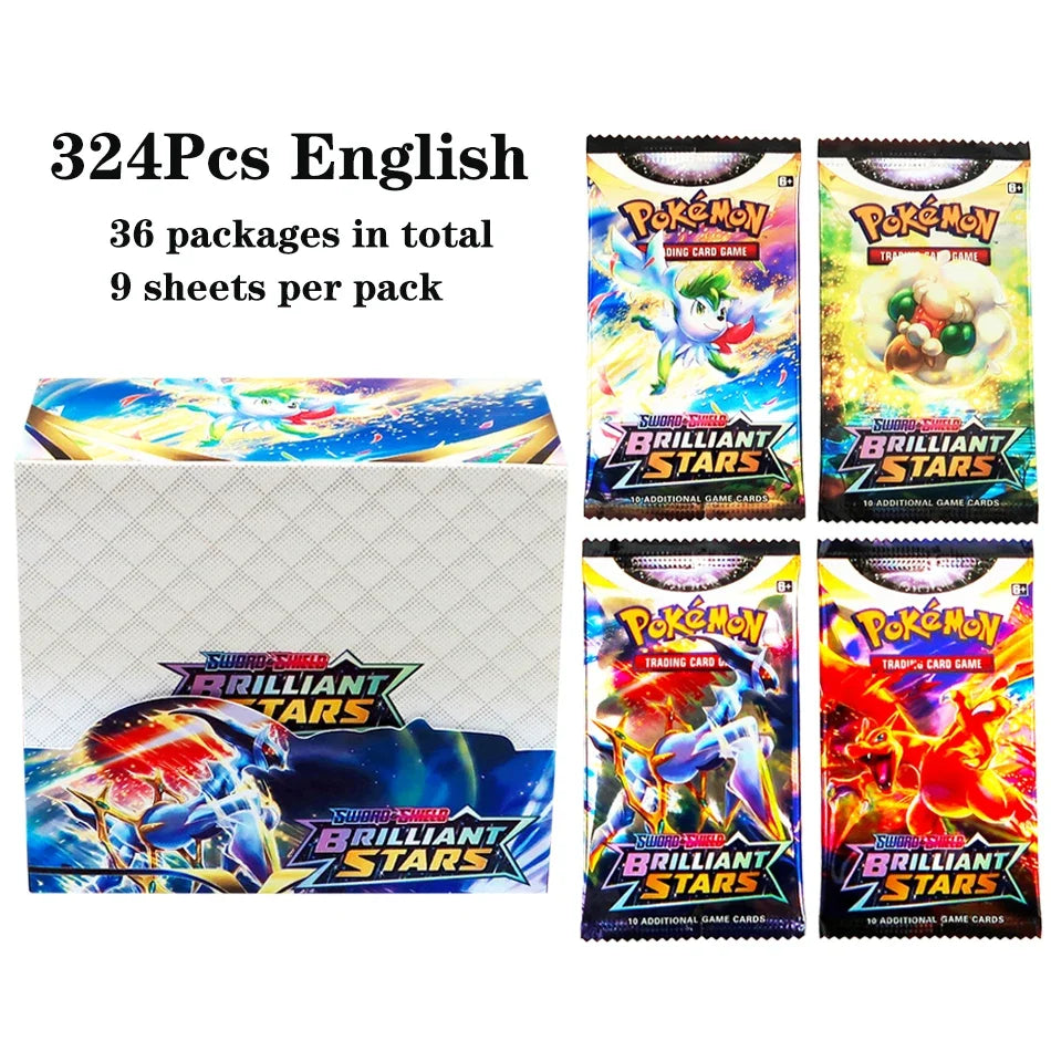 Lotto di 36 buste Pokémon TCG Otaku Family Store Online, scatola display con 324 carte di gioco in inglese, set disponibile