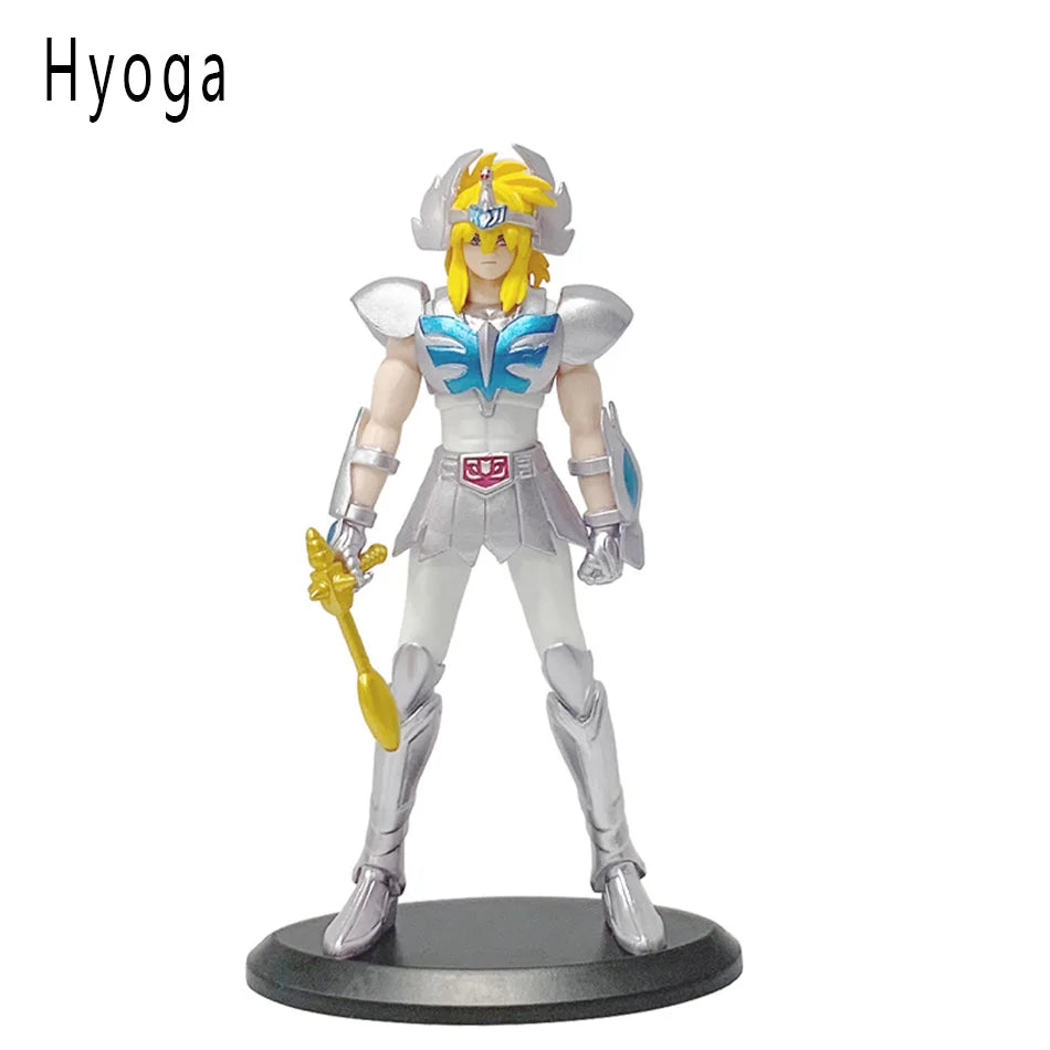 Figura d'azione della collezione anime con Ikki, Hyoga, Seiya e Shiryu, dettagliata e colorata, marca Otaku Family Store Online