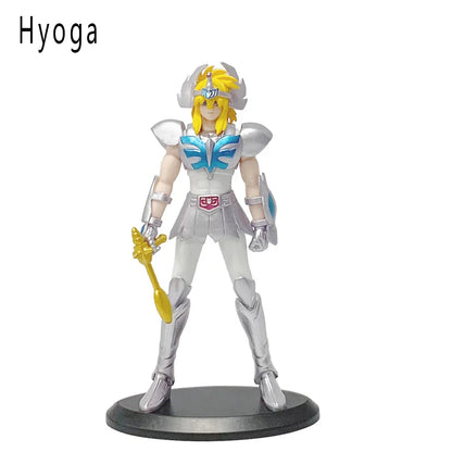 Figura d'azione della collezione anime con Ikki, Hyoga, Seiya e Shiryu, dettagliata e colorata, marca Otaku Family Store Online