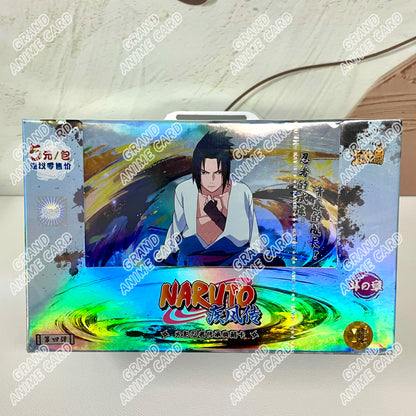 Scatola di carte Naruto Kayou Collection Booster Box T2W9 e T4W8, con carte ufficiali da collezione anime Naruto.