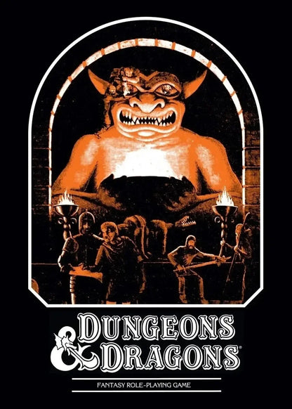 Poster D&D Retro Canvas Art, stampa d'autore con illustrazione fantasy, ideale come gadget per veri avventurieri.