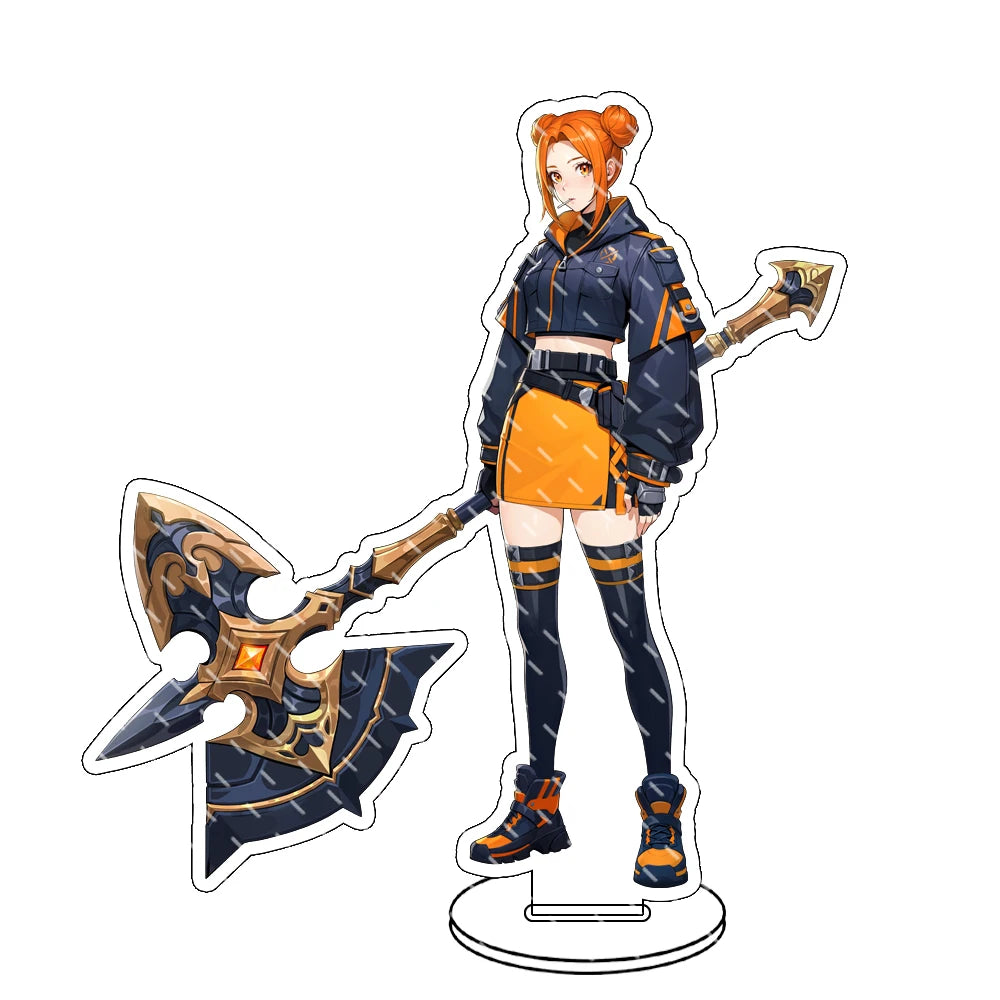 Stand in acrilico Solo Leveling con figura di Sung Jin-Woo, gadget dal design dettagliato, perfetto per collezionisti e fan.
