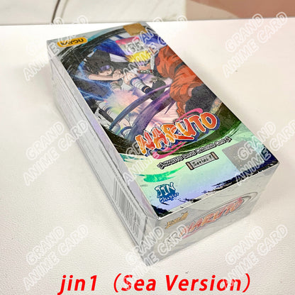 Scatola di carte Naruto KAYOU Collector's, versione globale, con artwork di personaggi della serie Naruto.