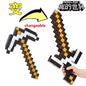 Spada e piccone 2-in-1 in plastica per cosplay Minecraft My World, figura di gioco con armi trasformabili, marca Otaku Family Store.