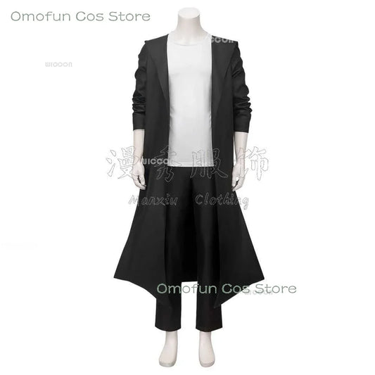 Parrucca cosplay di Sung Jin-woo da anime Knight Killer, con trench coat e outfit per Halloween, stile Shun Mizushino, Otaku Family Store