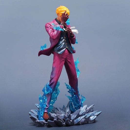 Figura action Sanji di One Piece, 25cm in PVC, statua decorativa da scrivania, collezione di personaggi anime Otaku Family.