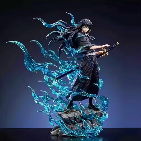 Figura di 25cm Tokitou Muichirou Demon Slayer in PVC, action figure anime dettagliata, ideale per collezionisti e appassionati.