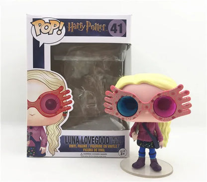 Funko Pop Harry Potter con personaggi come Hermione, Ron, Dumbledore, Hedwig e Fawkes, figure collezione Otaku Family Store.
