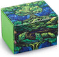 Box porta carte in similpelle PU Otaku Family Store per oltre 120 carte imbustate, con compartimenti eleganti e resistenti.