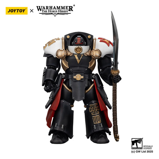 Figura d'azione Warhammer 40K JoyToy, set di 3 con Praetor e Ebon Keshig Terminator, dettagliato modello della Legione White Scars