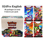 Lotto di 36 bustine di carte Pokémon TCG in inglese, con 324 carte, in confezione display di Otaku Family Store Online.