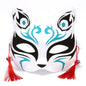 Maschera leggero di volpe per cosplay, copricapo animale con dettagli realistici, ideale per feste di Halloween e costumi.