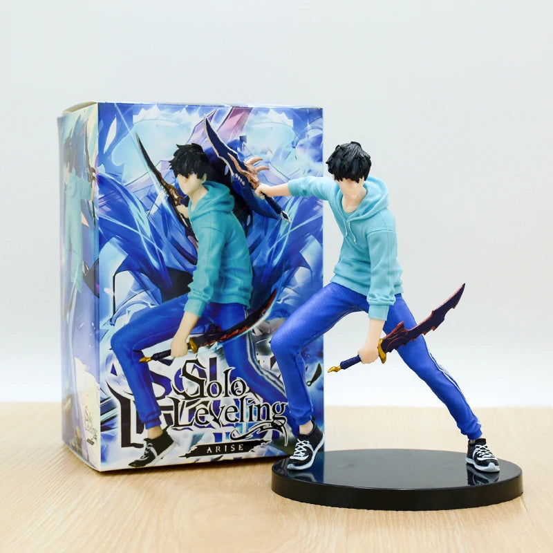 Action figure Commander Igris, il Cavaliere delle Ombre di Sung Jin-Woo, con dettagli accurati e pose dinamiche.